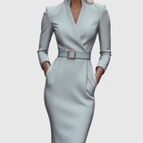 CLARIBEL | REFINED MIDI DRESS