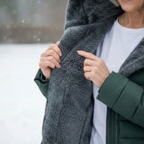 Clair | Fluffy coat lined with fleece