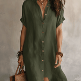 Modern Boho | Effortless Linen Midi Dress