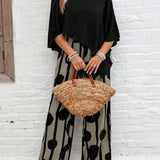 Valeriana™ | Asymmetrical Top and Boho Trouser Set