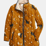 OLIVIA | Quilted Jacket with Cats and Stars Nicole