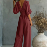 Victoria | Effortless V-Neck Jumpsuit