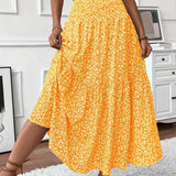 TAHLIA | TIERED FLORAL MAXI SKIRT