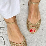 Soledad™ | Braided Gold Sandals