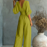 Victoria | Effortless V-Neck Jumpsuit