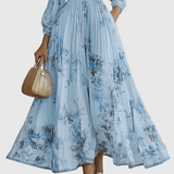 ROWELLA | ELEGANT PLEATED MAXI DRESS