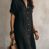 Modern Boho | Effortless Linen Midi Dress