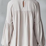 Airy Vintage-Inspired Ruffle Bohemian Blouse