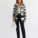 OLIVIA | Quilted Jacket with Graphic Stripes Véronique