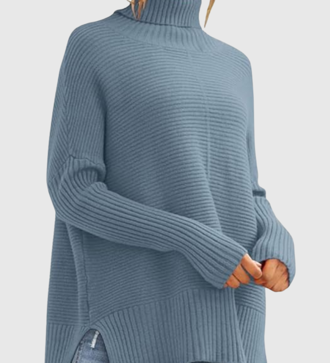 AERONWEN | RIBBED TURTLENECK KNIT JUMPER