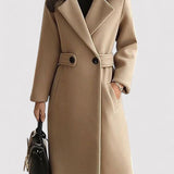 NOELLE | WOOL COAT WITH BELT