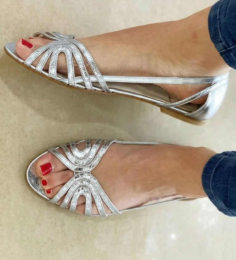 Aitana™ | Metallic Flat Sandals