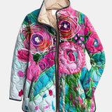 OLIVIA | Quilted Floral Watercolour Jacket Lucie