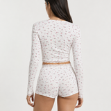 Soft Girl Floral PJ Set