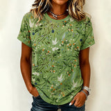 Vintage Floral Print T-Shirt