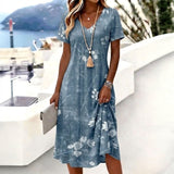 Vintage Floral Print Dress
