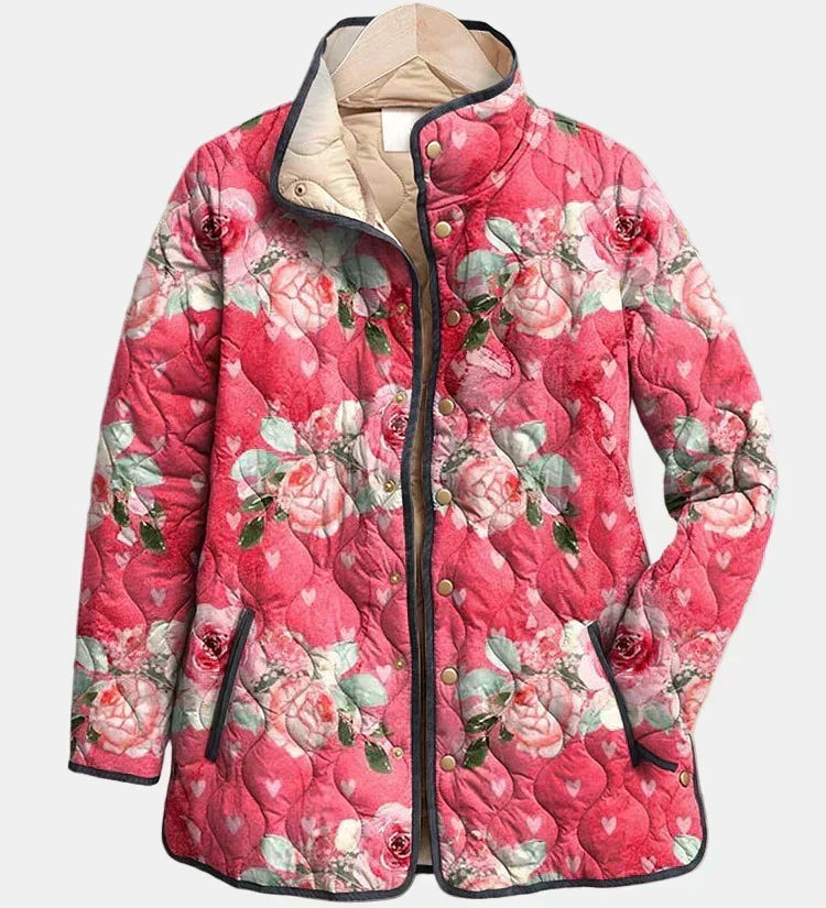 OLIVIA | Padded Jacket Powdered Roses Christine