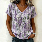 Vintage Floral Print Blouse