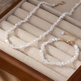 Set of Necklace and Bracelet in Baroque Pearls