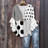 Vintage Polka Dot Blouse