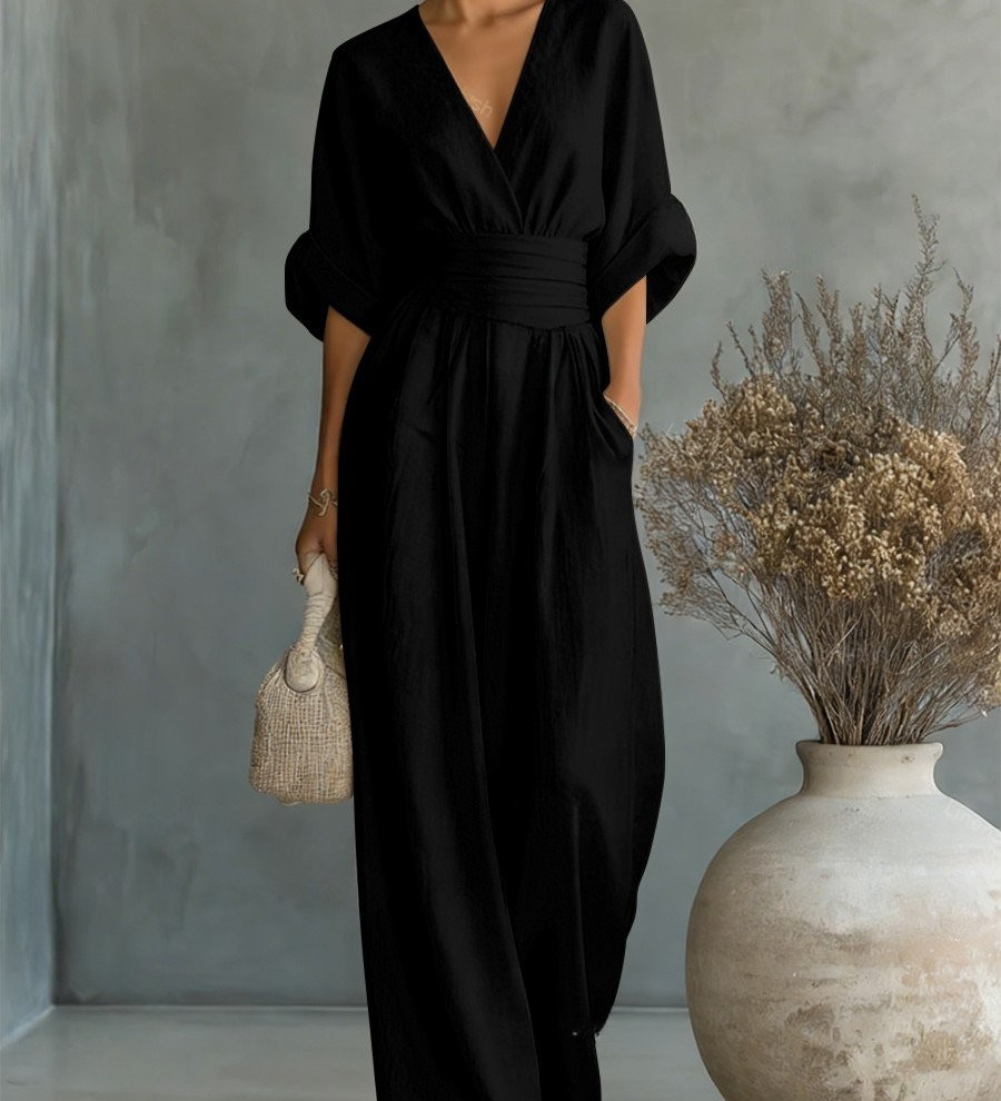 Victoria | Effortless V-Neck Jumpsuit