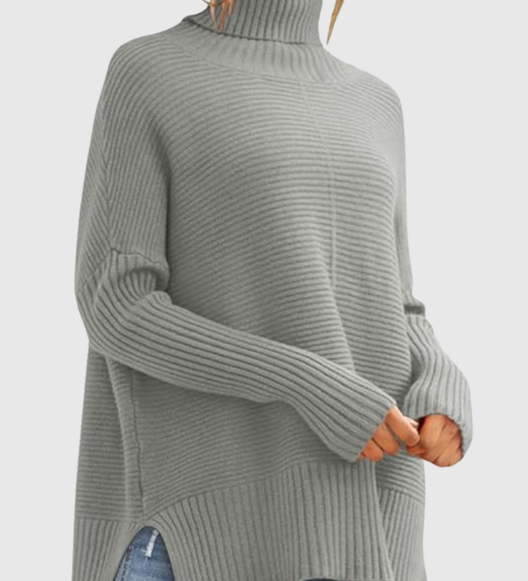 AERONWEN | RIBBED TURTLENECK KNIT JUMPER