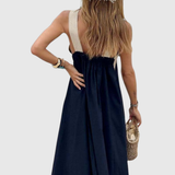 ORELLA | CROSS-NECK DRESS