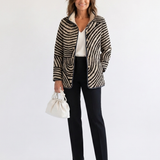 OLIVIA | Quilted Jacket with Hand-Drawn Circles Léa
