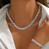 ELEGANT RHINESTONE FISH TAIL SET + FREE EARRINGS