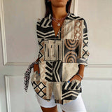 Vintage Abstract Print Shirt