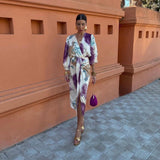 Valeria™ | Satin Wrap Dress