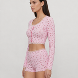 Soft Girl Floral PJ Set