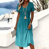Gradient Vintage Dress