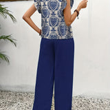 Amelia | Elegant Paisley Two-Piece Set