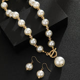 Chunky Pearl Necklace Set