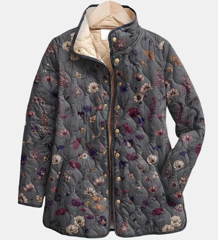 OLIVIA | Quilted Jacket with Dried Flowers Nathalie