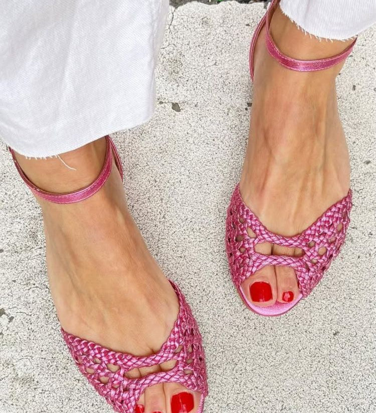 Soledad™ | Braided Gold Sandals