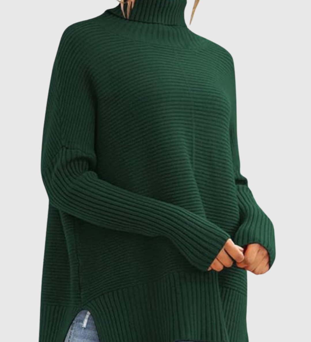 AERONWEN | RIBBED TURTLENECK KNIT JUMPER