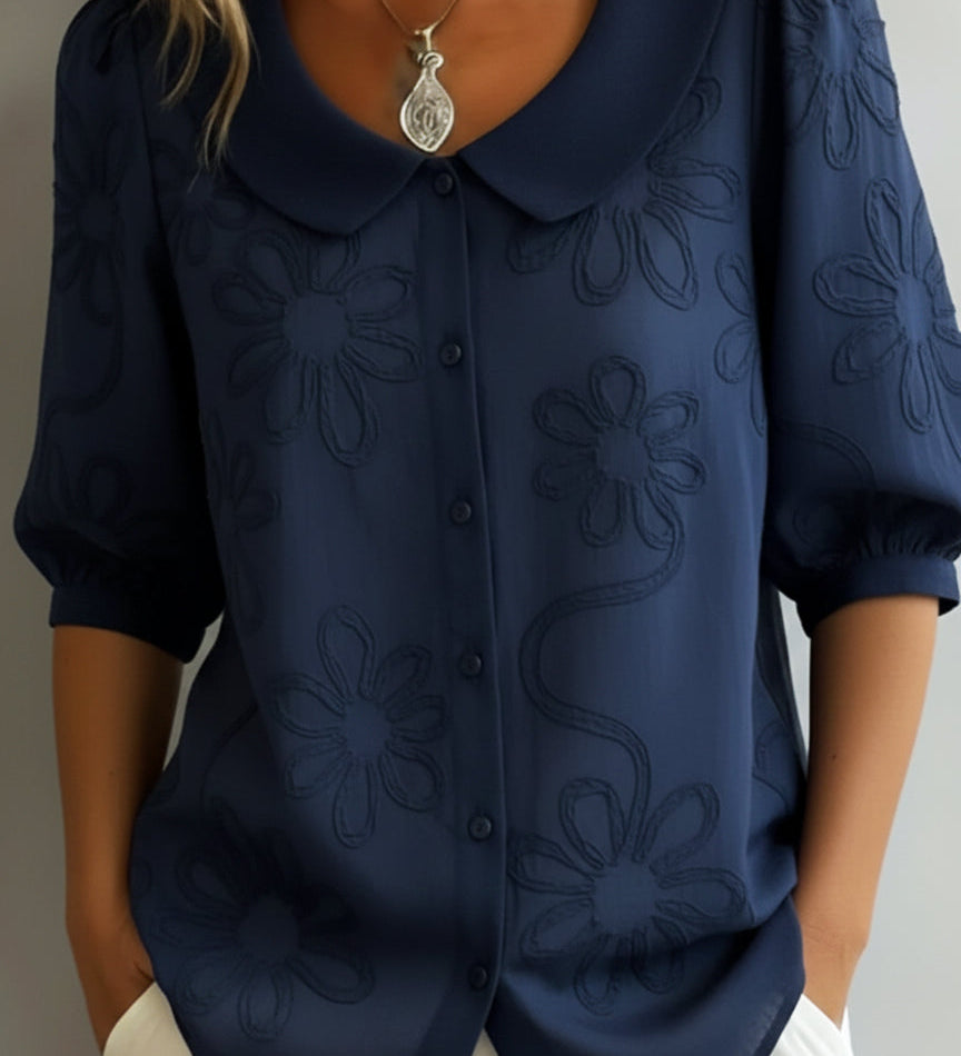 Aurélie™ - Lightweight Floral Blouse with Natural Elegance