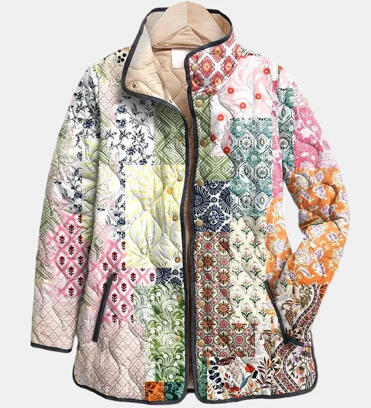 OLIVIA | Quilted Patchwork Bohemian Jacket Florence