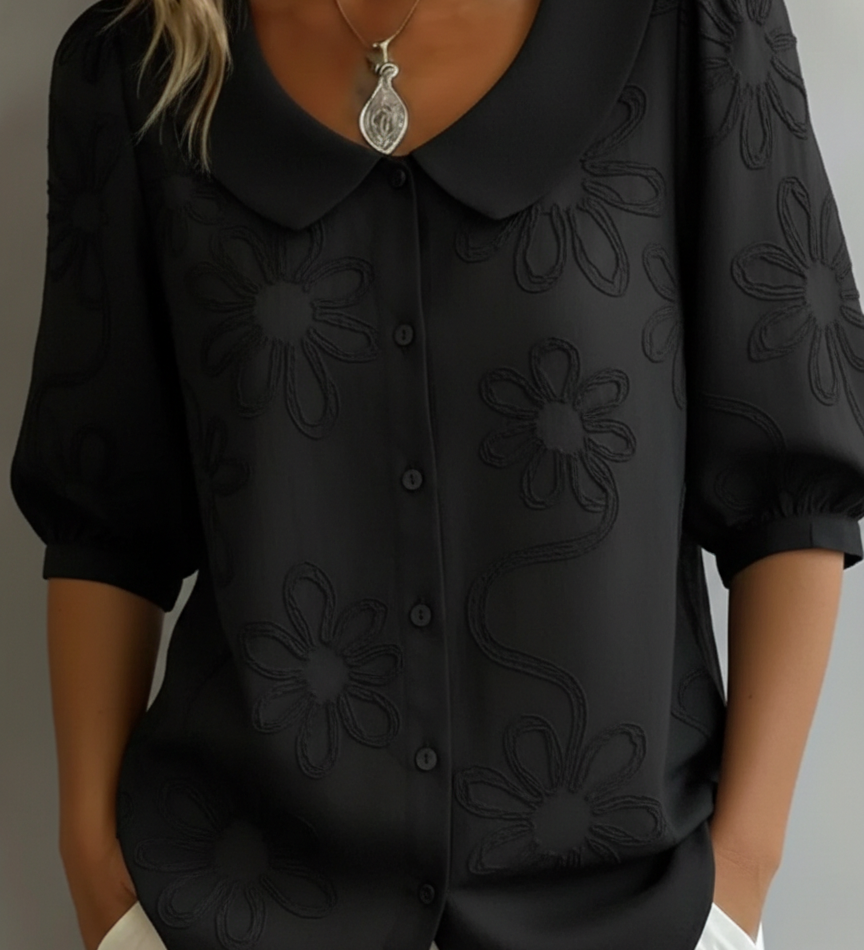 Aurélie™ - Lightweight Floral Blouse with Natural Elegance