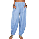 ELVIANE | CASUAL COTTON-LINEN HAREM PANTS