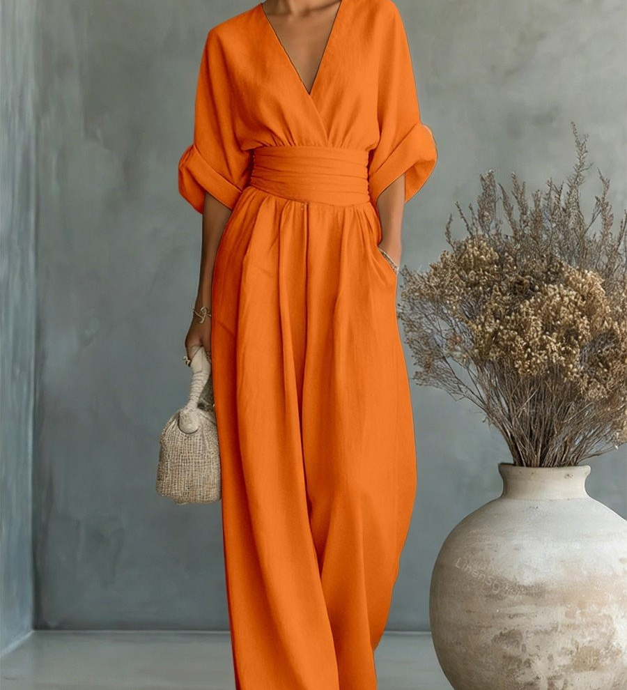 Victoria | Effortless V-Neck Jumpsuit