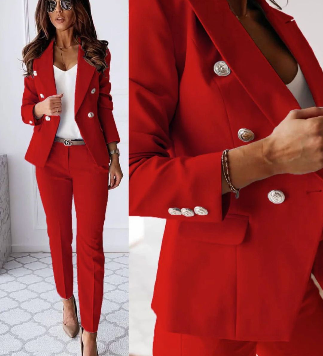 ISMAY | REFINED DOUBLE-BREASTED SUIT