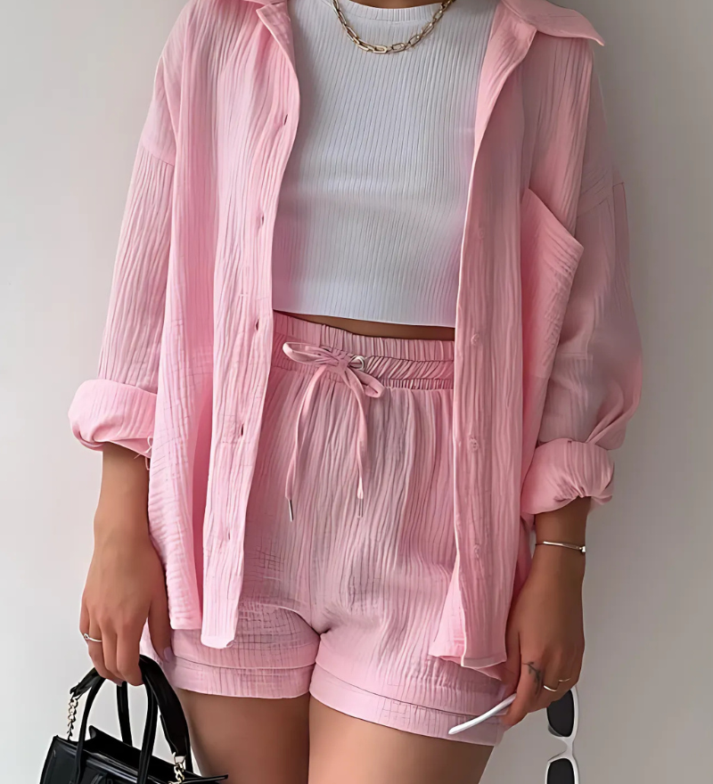 PHOEBE | COTTON SHORTS SET