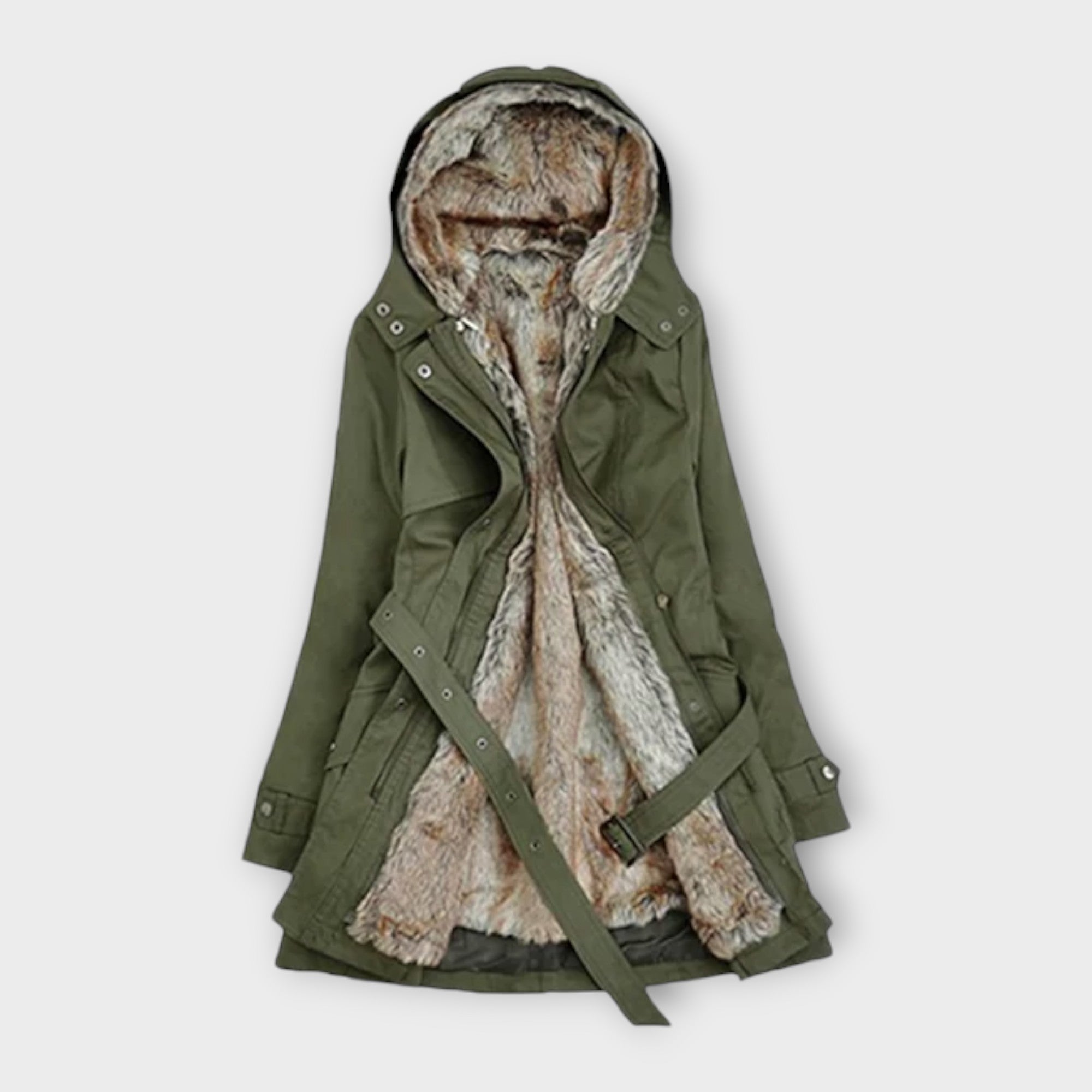 Mikash - Warm Coat with Fur Lining