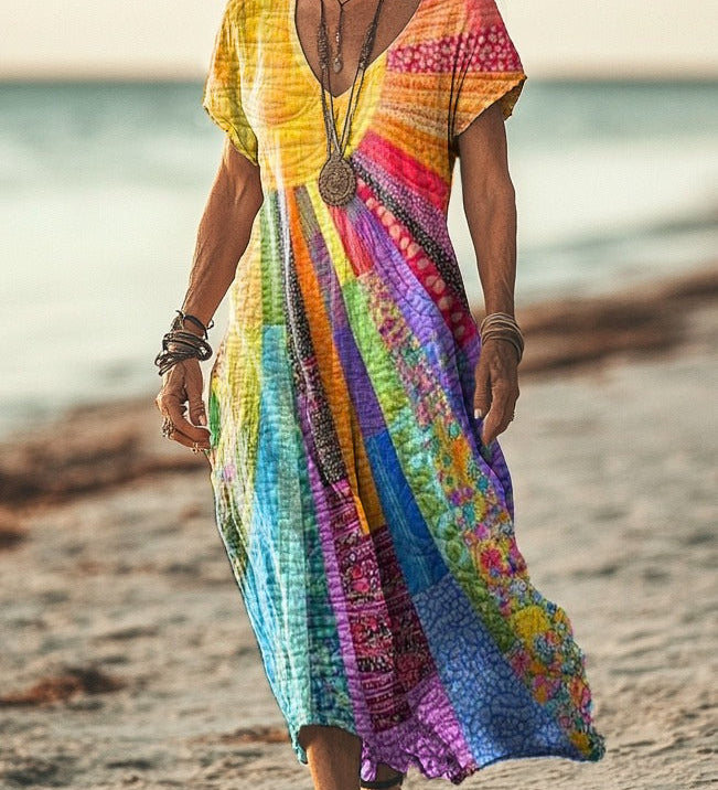 Luna | Boho dress with a summer design