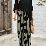 Valeriana™ | Asymmetrical Top and Boho Trouser Set