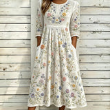 Casual Floral Print Dress