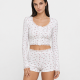 Soft Girl Floral PJ Set